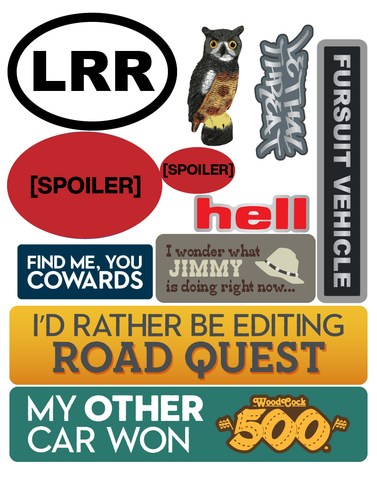 Road Quest Sticker Set